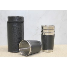 Flamex Derili Kılıflı 4'lü Shot Bardak