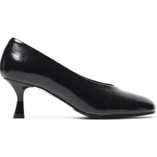 Kadın Topuklu/ Stiletto 645 01 Chiara Bellini Patent Leather Wrinkled Black C07