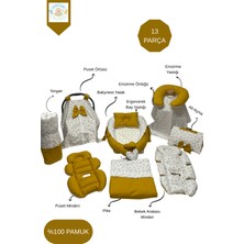 Happy Baby Dikiş Atölyesi 13’lü Babynest Puset Örtüsü Alt Açma Emzirme Yastığı Ana Kucağı Bebek Arabası Minderi
