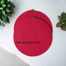 Home Decors By Özlem 2 Kişilik 2 Parça Amerikan Servis Supla Takımı El Emeği Handmade Düzenleyici Sofra