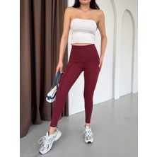 Sz 2012 Bordo Yüksek Bel, Toparlayıcı ve Esnek