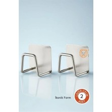 Shopwave 2'li Banyo ve Mutfak Askı Seti - SUS304 Çelik Ultra Güçlü Yapışkanlı Askı