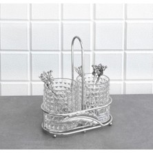 Ustaoğlu 2li Kristal Kaşıklık