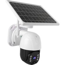 Karahanbey Solar Panelli Su Geçirmez Gece Görüş Destekli Wifi Bağlantılı Güvenlik Kamerası