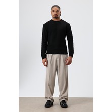 Vamos Baggy Fit Kumaş Pantolon Taş