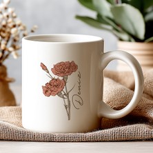 Isimli Kişiye Öze Beyaz Kupa Bardak – Şık, Minimal Tasarım Kupa Bardak