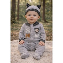 Love Giyim Şapkalı Çıtçıtlı Tulum