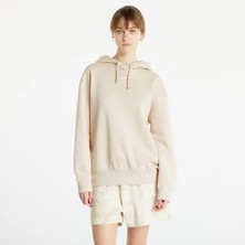 Nike Kadın Bej Oversize Şardonlu Kapüşonlu Sweatshirt - DJ7668-126