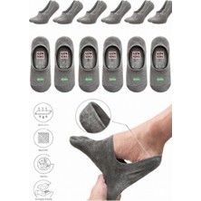 UZN Socks 5’li Beyaz Dikişsiz Pamuklu Silikonlu Kaymaz Babet Çorap | Terletmez - Iz Yapmaz