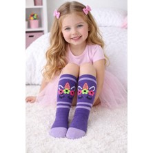 Gigi Giyim Çiçek Desenli Kız Çocuk Havlu Çorap