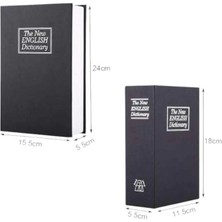 Sb Shopping Büyük Boy Anahtarlı Kitap Görünümlü Gizli Kasa Çelik Kasa Altın Kasası