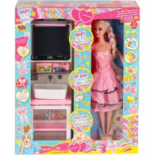 Sb Shopping OYD-02390 Bebek ve Aynalı Lavabo Oyun Seti -Oydaş Oyuncak