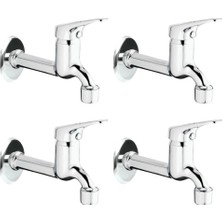 Karahanbey 4lü Aç Kapa Mix Lavabo Musluk Wc Lavabo Uzun Musluk Perlatörlü