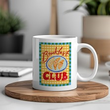 Breakfast Club Tasarımlı Porselen Kupa Bardak – Renkli Özel Tasarım Kahve Kupası