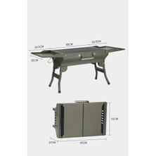 Shufa Çift Kanatlı Portatif Kamp Mangal Izgarası