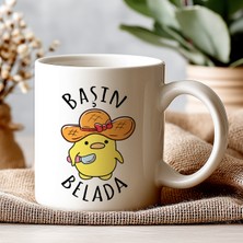 Başın Belada Yazılı Komik Kupa Bardak – Komik Yazılı Bardak, Eğlenceli Kupa Bardak