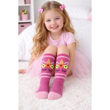 Gigi Giyim Çiçek Desenli Kız Çocuk Havlu Çorap