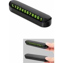 Karahanbey Araç Içi Numaratör Numaralık Oto Cam Kartı Fosforlu Numaratör