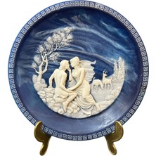 Usa Bradex " By Alan Brunettin" 1984 Limitli Üretim Cameolu Duvar Tabağı - Cameo Taşından 21 cm Çap.