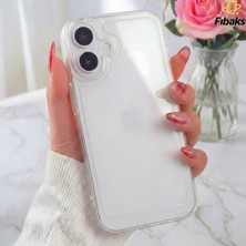 Fibaks Apple iPhone 16 Plus Kılıf Renksiz Şeffaf Yumuşak Ince Esnek Silikon Kapak