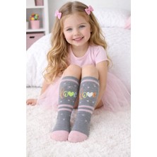 Gigi Giyim Love Yazılı Kız Çocuk Havlu Çorap