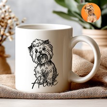 Kişiye Özel Evcil Hayvan Kupası - Sevimli Evcil Hayvan Beyaz Kupa Bardak - Evcil Hayvan Hediyesi