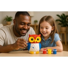 Okul Öncesi Eğitici Oyuncak – 3D Baykuş Boyama ve Aktivite Seti