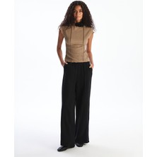 Lc Waikiki Yeni Sezon Beli Lastikli Dokulu Kadın Pantolon