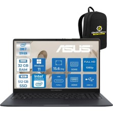 Asus Expertbook Intel I7-13620H 32GB Ddr5 512 GB SSD 15.6''fhd WIN11PRO Dizüstü Bilgisayar +Okatech Çanta