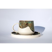 Argile Rouge Türk Kahvesi Fincanı (Limonges Porselen & El Yapımı)