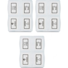 SHC4200 3 Adet - 4 Bölmeli Günlük Saklama Kutusu