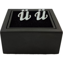 Kişiye Özel Ü Harfli Kol Düğmesi