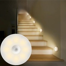 V-009 Hareket Sensörlü USB Şarjlı LED Işık Lamba-Oda, Mutfak, Salon ve Merdiven Işıklandırma