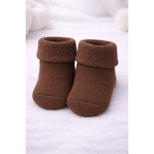 Gigi Giyim Kıvrık Doğal Pamuk Havlu Unisex Çocuk Çorap