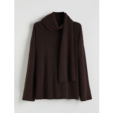 Lc Waikiki Yeni Sezon Atkılı Oversize Kadın Triko Kazak