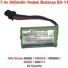 Mn Model MN82/MN82S/MN99S/MN90/MN111 Rc Uzaktan Kumandalı Araba Için 7.4V 500MAH Yedek Batarya Pil E0-11