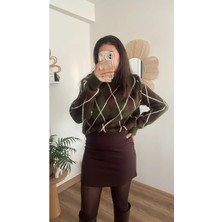 Nihanello Butik Baklava Desen Kazak