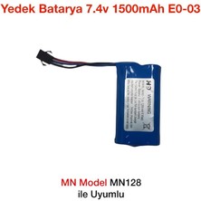 Mn Model MN128 Rc Uzaktan Kumandalı Araba Için Yedek Batarya Pil 7.4V 1500MAH E0-03