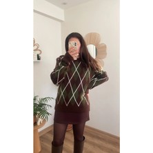 Nihanello Butik Baklava Desen Kazak