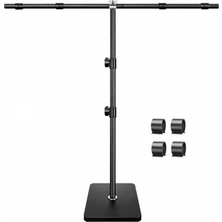 AZT 200X200CM 2x2mt Fon Perde Tutucu Pvc Background Backdrop Çekim Standı T Stand Bar