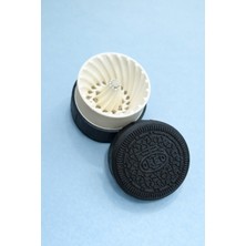 Onyx Oreo Tasarımlı Mıknatıslı Kapaklı Grinder Tütün Öğütücü