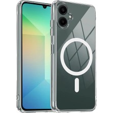 Starseven Galaxy A07 4g Combo Sert Şeffaf Magsafe Kapak - Şeffaf
