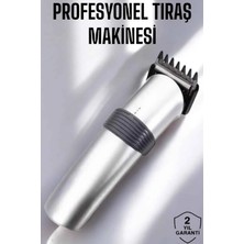 Erkeklere Özel Şarjlı Saç ve Sakal Kesme Tıraş Makinesi Seti