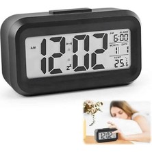 Dijital Işıklı Alarmlı Çalışma Masası Ekran Pilli Çalar Saat