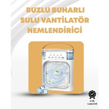 İntora Taşınabilir 3'ü 1 Arada Mini Fan | Nemlendirici + Soğutucu + Gece Lambası