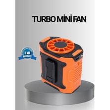 İntora Turbo Mini Taşınabilir Fan – 100 Kademeli Dijital Hız Kontrolü ve Type-C Şarj