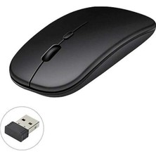 İntora Kablosuz Mouse Fare Şarjlı Bluetooth Wireless Çift Modlu Sessiz