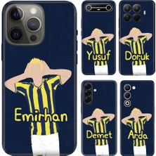 Nurdic Infinix Hot Smart S5 8 9 10 12 20 20I Pro Kılıf Isim Yazılı Sarı-Lacivert Gol