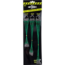 Klipsli Fırdöndülü Çelik Tel - Fishack Wirex - 72'li Kartela Set