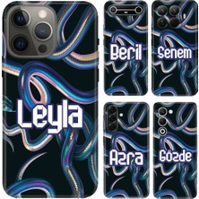 Nurdic Huawei Honor P30 P40 Mate 20 Lite Y9 Prime 2017 2019 Nova 12S Kılıf Isim Yazılı Fosforlu Yılan